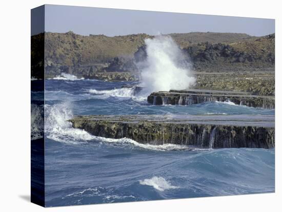 Coastline of Aruba, Caribbean-Robin Hill-Stretched Canvas