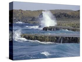 Coastline of Aruba, Caribbean-Robin Hill-Stretched Canvas