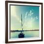 Coastline Sailboat Explore V.2-Sue Schlabach-Framed Art Print