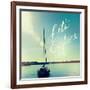 Coastline Sailboat Explore V.2-Sue Schlabach-Framed Art Print