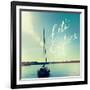 Coastline Sailboat Explore V.2-Sue Schlabach-Framed Art Print