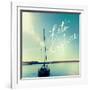 Coastline Sailboat Explore V.2-Sue Schlabach-Framed Art Print