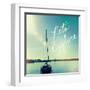 Coastline Sailboat Explore V.2-Sue Schlabach-Framed Art Print