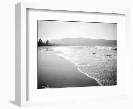 Coastline Scene, Washington, Circa 1910-Asahel Curtis-Framed Premium Giclee Print