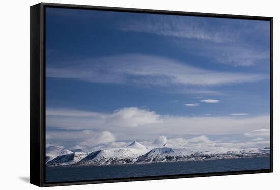 Coastline, Spitsbergen, Svalbard, Norway, Scandinavia, Europe-Thorsten Milse-Framed Stretched Canvas