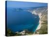 Coastline View, Assos, Kefalonia, Ionian Islands, Greece-Walter Bibikow-Stretched Canvas