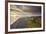 Coastline view from Dyrholaey Island, just before sunset, near Vik, south coast of Iceland-Nigel Hicks-Framed Photographic Print