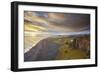 Coastline view from Dyrholaey Island, just before sunset, near Vik, south coast of Iceland-Nigel Hicks-Framed Photographic Print