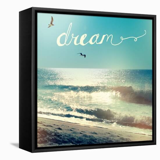 Coastline Waves-Sue Schlabach-Framed Stretched Canvas