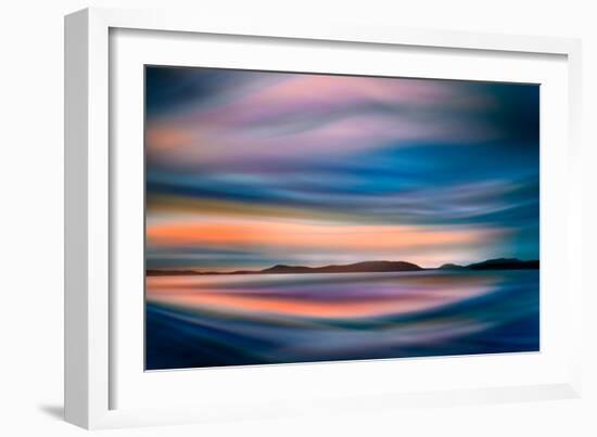 Coastlines (In Blue)-Ursula Abresch-Framed Photographic Print