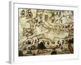 Coasts of Europe and North Africa-Diego Homen-Framed Giclee Print