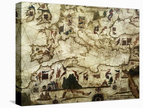 Coasts of Europe and North Africa-Diego Homen-Stretched Canvas