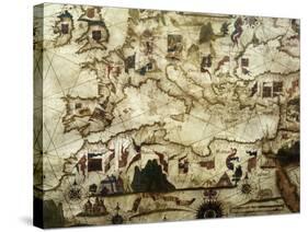 Coasts of Europe and North Africa-Diego Homen-Stretched Canvas