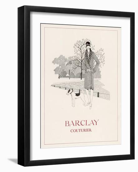 Coat and Fox Terrier 1927-null-Framed Photographic Print