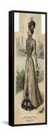 Coat and Tartan Dress 1899-null-Framed Stretched Canvas