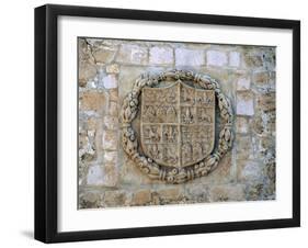 Coat of Arms, Detail from Velez-Blanco Castle, 1505-1515-null-Framed Giclee Print