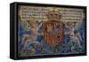 Coat of Arms, Detail from Viana Palace, Cordoba, Andalusia, Detail, Spain, 20th Century-null-Framed Stretched Canvas