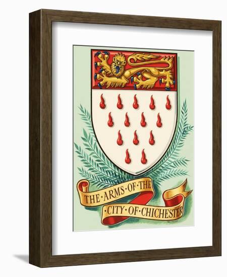 Coat of Arms For the City of Chichester-Dan Escott-Framed Giclee Print