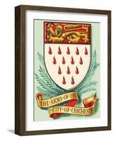 Coat of Arms For the City of Chichester-Dan Escott-Framed Giclee Print