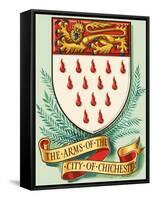 Coat of Arms For the City of Chichester-Dan Escott-Framed Stretched Canvas