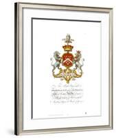 Coat of Arms-Frederick Augustus Berkeley-null-Framed Art Print