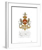 Coat of Arms-Frederick Augustus Berkeley-null-Framed Art Print