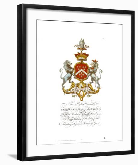 Coat of Arms-Frederick Augustus Berkeley-null-Framed Art Print