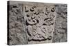 Coat of Arms in Stone with Lion Rampant, Picomtal Castle-null-Stretched Canvas