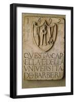 Coat of Arms of Barbers and Dentists Guild-null-Framed Giclee Print