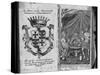 Coat of Arms of Colleredo-Meinz and Wallese Family and Three Men with New Drinks from their Country-null-Stretched Canvas