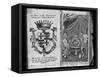 Coat of Arms of Colleredo-Meinz and Wallese Family and Three Men with New Drinks from their Country-null-Framed Stretched Canvas