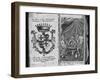Coat of Arms of Colleredo-Meinz and Wallese Family and Three Men with New Drinks from their Country-null-Framed Photographic Print
