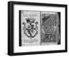 Coat of Arms of Colleredo-Meinz and Wallese Family and Three Men with New Drinks from their Country-null-Framed Photographic Print