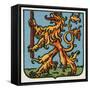 Coat of Arms of Hatvan, Hungary-null-Framed Stretched Canvas