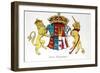 Coat of Arms of Jane Seymour (circa 1509-37), Third Wife of King Henry Viii of England (1491-1547)-null-Framed Giclee Print