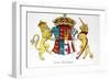 Coat of Arms of Jane Seymour (circa 1509-37), Third Wife of King Henry Viii of England (1491-1547)-null-Framed Giclee Print