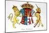 Coat of Arms of Jane Seymour (circa 1509-37), Third Wife of King Henry Viii of England (1491-1547)-null-Mounted Giclee Print
