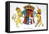 Coat of Arms of Jane Seymour (circa 1509-37), Third Wife of King Henry Viii of England (1491-1547)-null-Framed Stretched Canvas