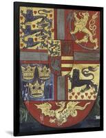 Coat of Arms of King Christian Iii, Detail from Family Tree of House of Denmark, Nyborg Castle-null-Framed Giclee Print