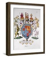 Coat of Arms of King James I of England-null-Framed Giclee Print