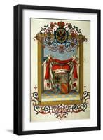 Coat of Arms of Marquis Nicholas Meli-Lupi, 1731-null-Framed Giclee Print