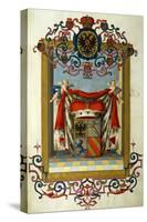 Coat of Arms of Marquis Nicholas Meli-Lupi, 1731-null-Stretched Canvas