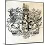Coat of Arms of Oliver Cromwell-null-Mounted Giclee Print
