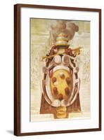 Coat-Of-Arms of Pius IV, Hall of Coats-Of-Arms, Torrechiara Castle, Near Langhirano-null-Framed Giclee Print