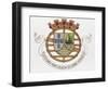 Coat of Arms of Portuguese Colony of Cape Verde-null-Framed Premium Giclee Print