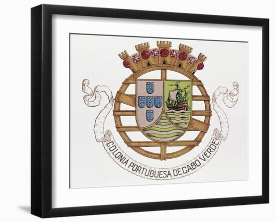 Coat of Arms of Portuguese Colony of Cape Verde-null-Framed Giclee Print