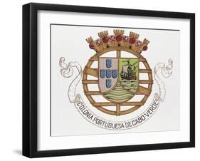 Coat of Arms of Portuguese Colony of Cape Verde-null-Framed Giclee Print