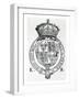 Coat of Arms of Queen Elizabeth I-English School-Framed Giclee Print