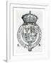 Coat of Arms of Queen Elizabeth I-English School-Framed Giclee Print