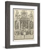 Coat of arms of the Antwerp Guild of Saint Luke, 1500-49-Flemish School-Framed Giclee Print